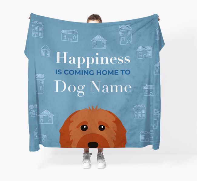 Happiness Is: Personalized {breedFullName} Throw Blanket